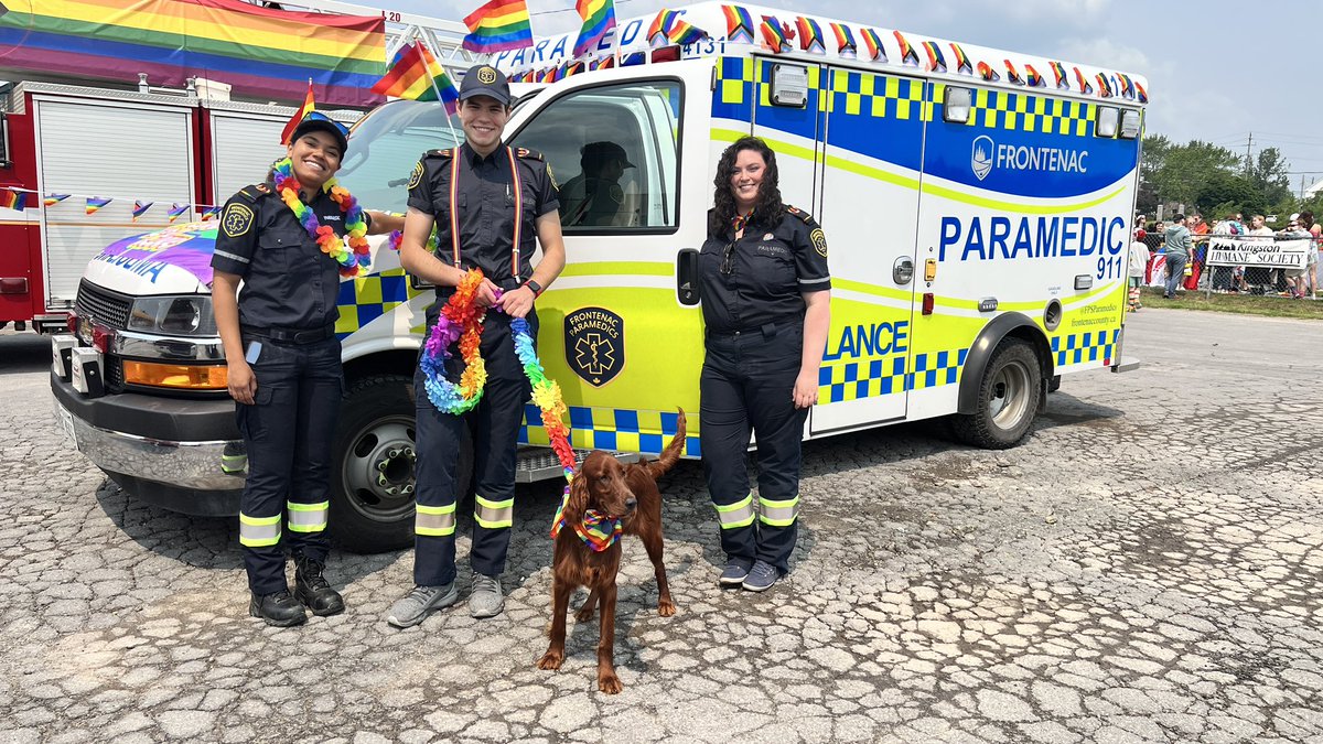 We’re decking-out our Pride-bulance. See you in the parade! 🏳️‍🌈 🏳️‍⚧️ 🌈 🥳
#ygk #paramedics #Infrontenac