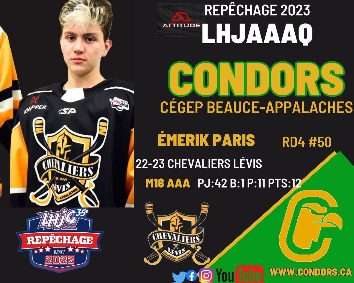 Condors hockey du Cégep Beauce-Appalaches tweet media