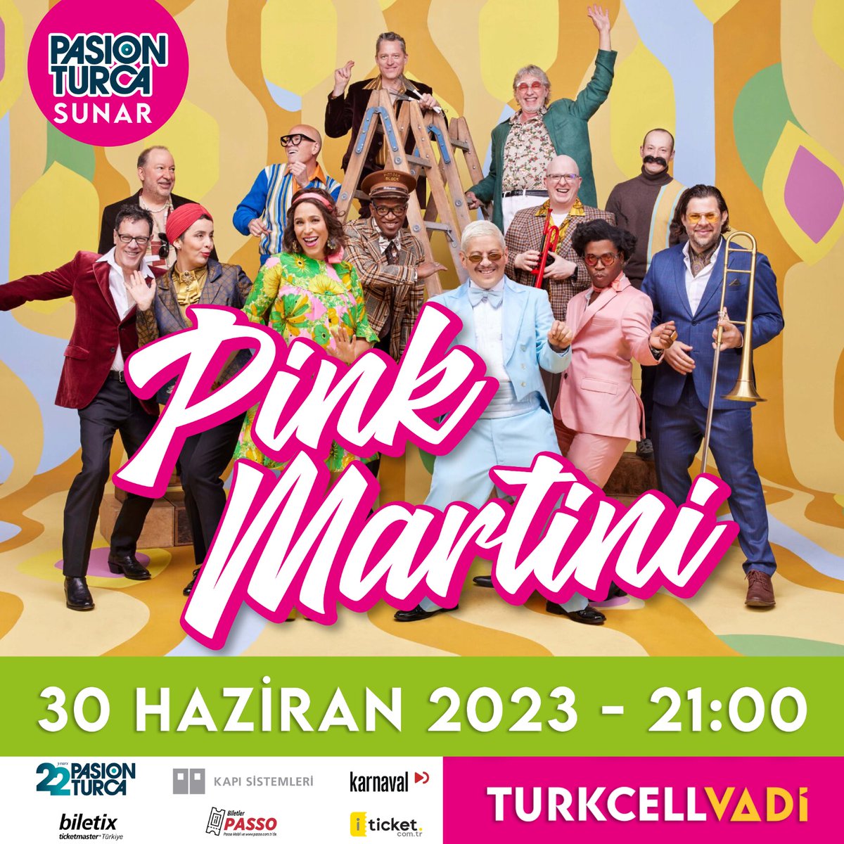 Erdoğan kazanırsa Konserler iptal olacak dediler. Erdoğan kazandı. 
Bütün dünya starları konser vermek için Türkiye ye koşuyor. 
Johnny Depp'li Hollywood Vampires grubundan sonra, altın platin ödüllü Pink Martini de konser vermek için 30 Haziran da Türkiye ye geliyor.