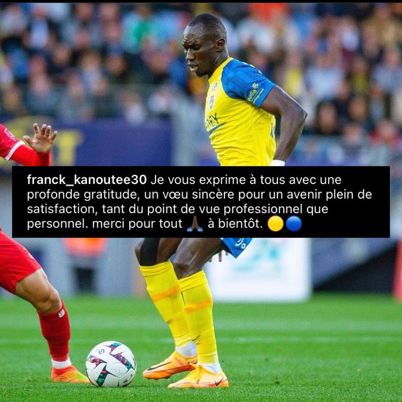 Franck Kanouté annonce son départ de Sochaux :