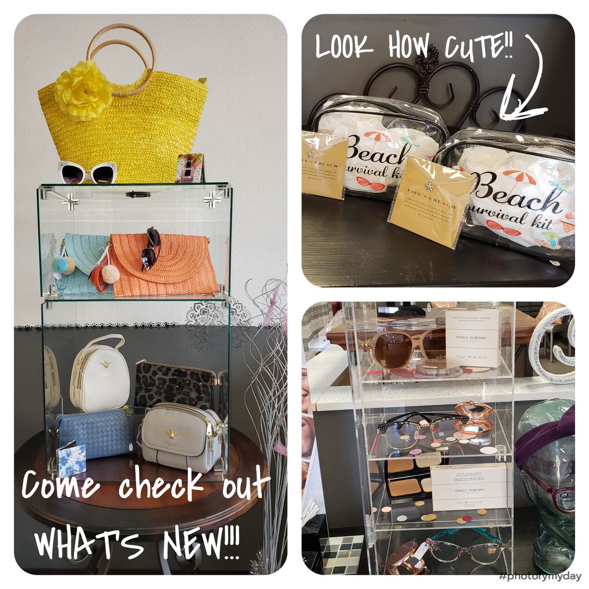 MerleNormanPac1's tweet photo. 👀Stop in and check out WHAT'S NEW!!👀
We have sunglasses, cute computer protection glasses, headbands, purse compact mirrors, and amazing handbags. We've even got cute little beach bags perfect for all the essentials, and SO MUCH MORE! We're always adding new things so stop... https://t.co/GKjn8RTKCI