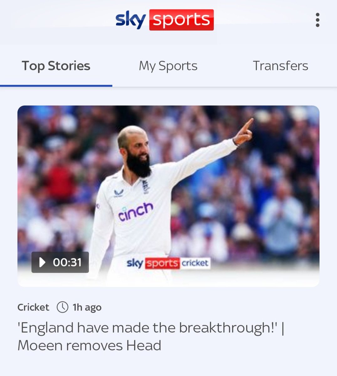 Seems a bit excessive Moeen 🤷‍♂️ it's only a game of Cricket son.