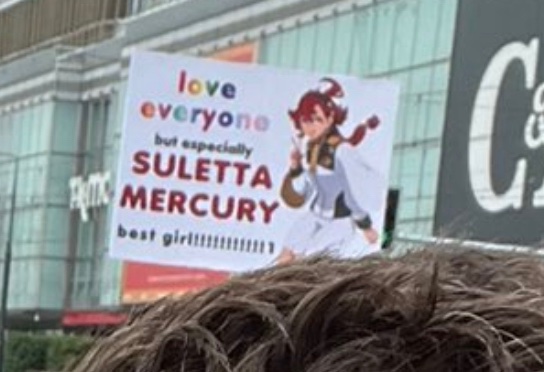 suletta at the warsaw pride parade what will she do!!!