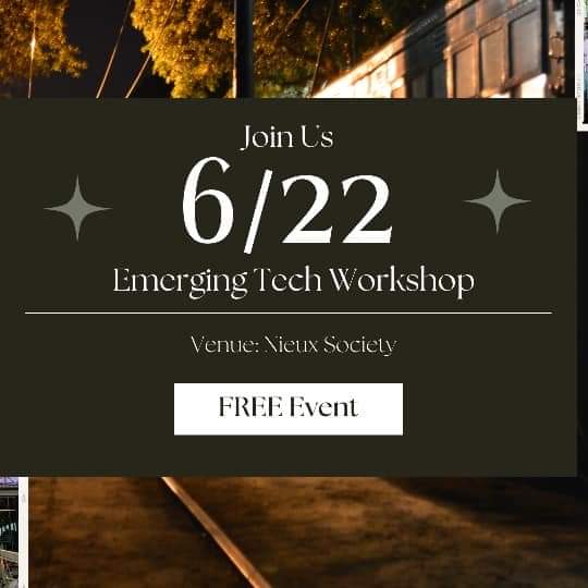 Join #FIO and @NieuxSociety on the Emerging Tech Workshop! 🚀 

In today's fast-paced world, every business needs a well-crafted strategy around emerging tech to stay relevant, ahead of the curve, and future-proof their operations.

⏩ Register here: eventbrite.com/e/emerging-tec……