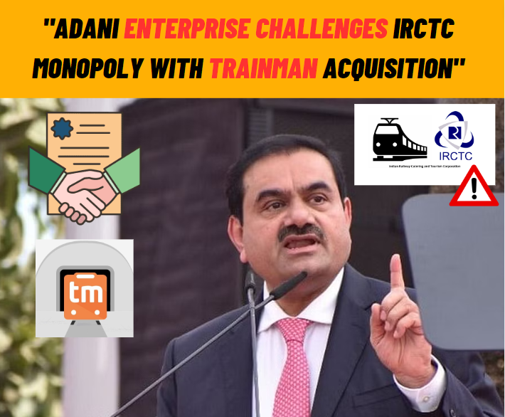 🔴'Breaking News: Adani Enterprise Challenges IRCTC Monopoly with Trainman Acquisition'🔴

Let's understand the details🧵👇

#AdaniEnterprise #adanistocks