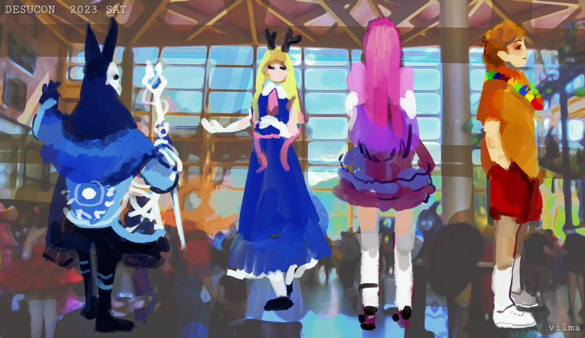 HatterShiara's tweet photo. slice of art #desucon @desukun https://t.co/gHSdN5GbIt