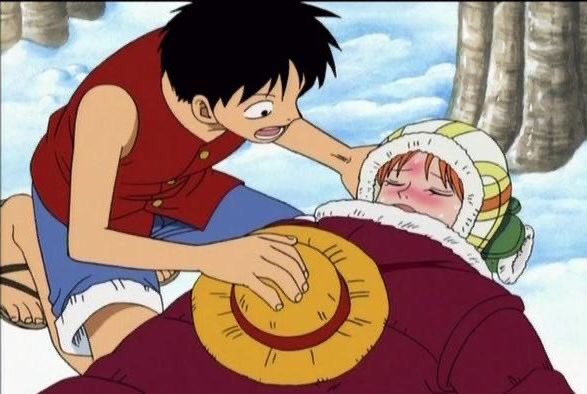 One Piece ~ Luffy tries to cheer Sick Nami up 