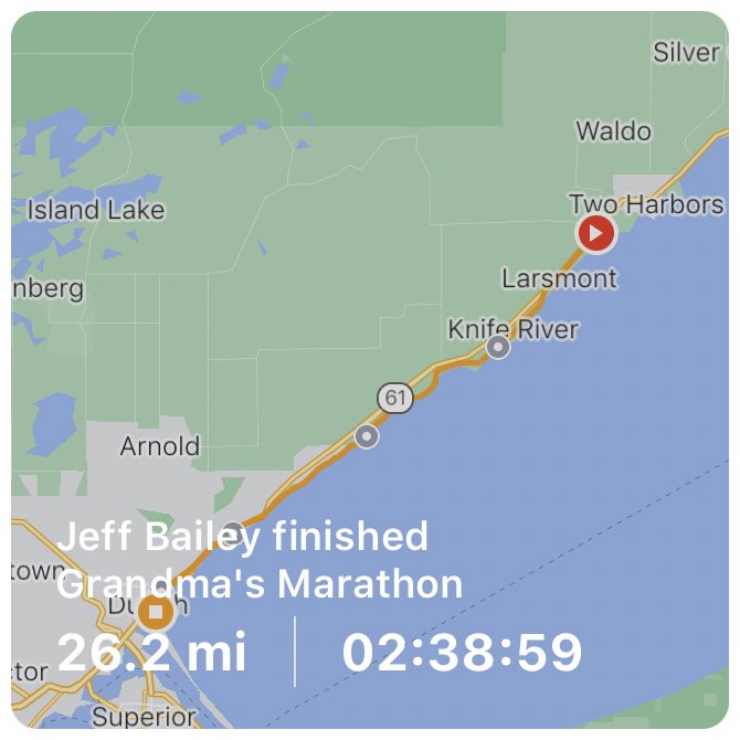 My brother-in-law is muy, muy fast.  #GrandmasMarathon