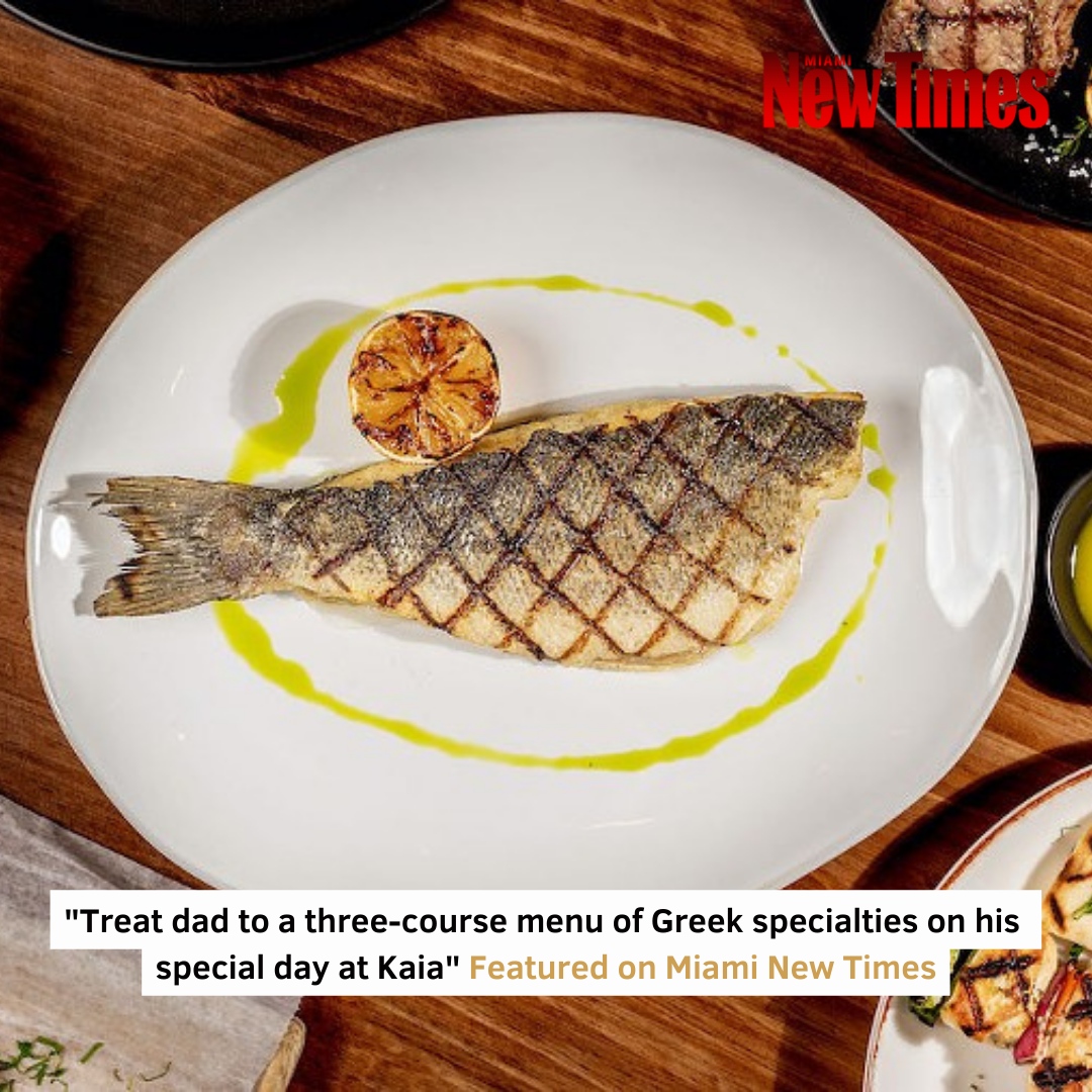 IdentityMediaPR's tweet image. For Father's Day, @KaiaGreek will be offering a family-style feast of dishes such as grilled halloumi cheese, chicken skewers, and Greek yogurt 🍽️

The Father's Day menu costs $65 per person and is available for groups of eight guests or more all day!