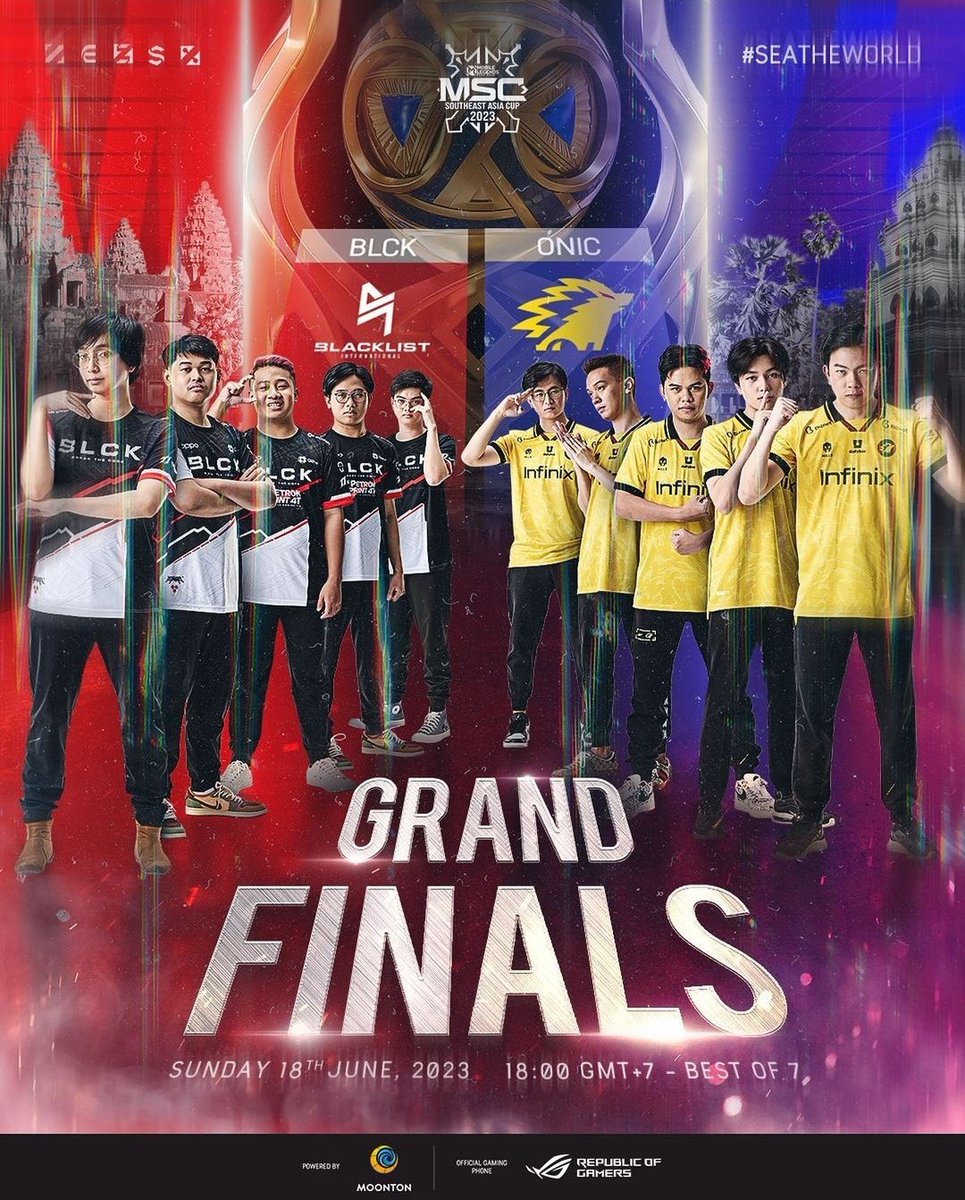 MSC 2023

GRAND FINALS

BLCK VS ONIC

18 JUNE 2023 18.00 GMT+7 - BEST OF 7