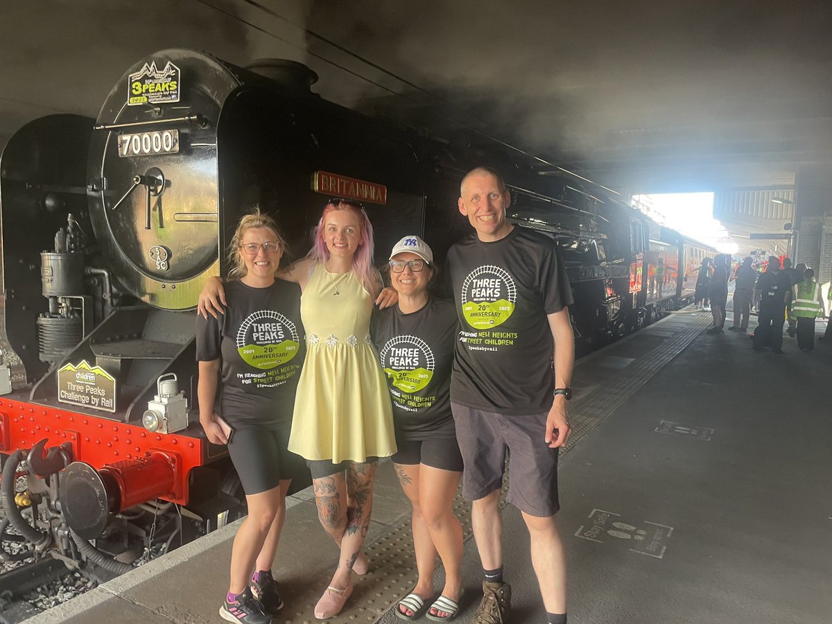 TrainEd (@trained_by_crl) on Twitter photo Well done to <a href="/Kazza_belle/">Karen Bennett</a> and <a href="/Dave_Savage1/">David Savage</a> from our team who completed National 3 peaks by rail for <a href="/RailwayChildren/">Railway Children</a>. Dave and Karen summited every peak and team Arlo raised over £4K!!! Well done to <a href="/Kazza_belle/">Karen Bennett</a> and <a href="/Dave_Savage1/">David Savage</a> from our team who completed National 3 peaks by rail for <a href="/RailwayChildren/">Railway Children</a>. Dave and Karen summited every peak and team Arlo raised over £4K!!!