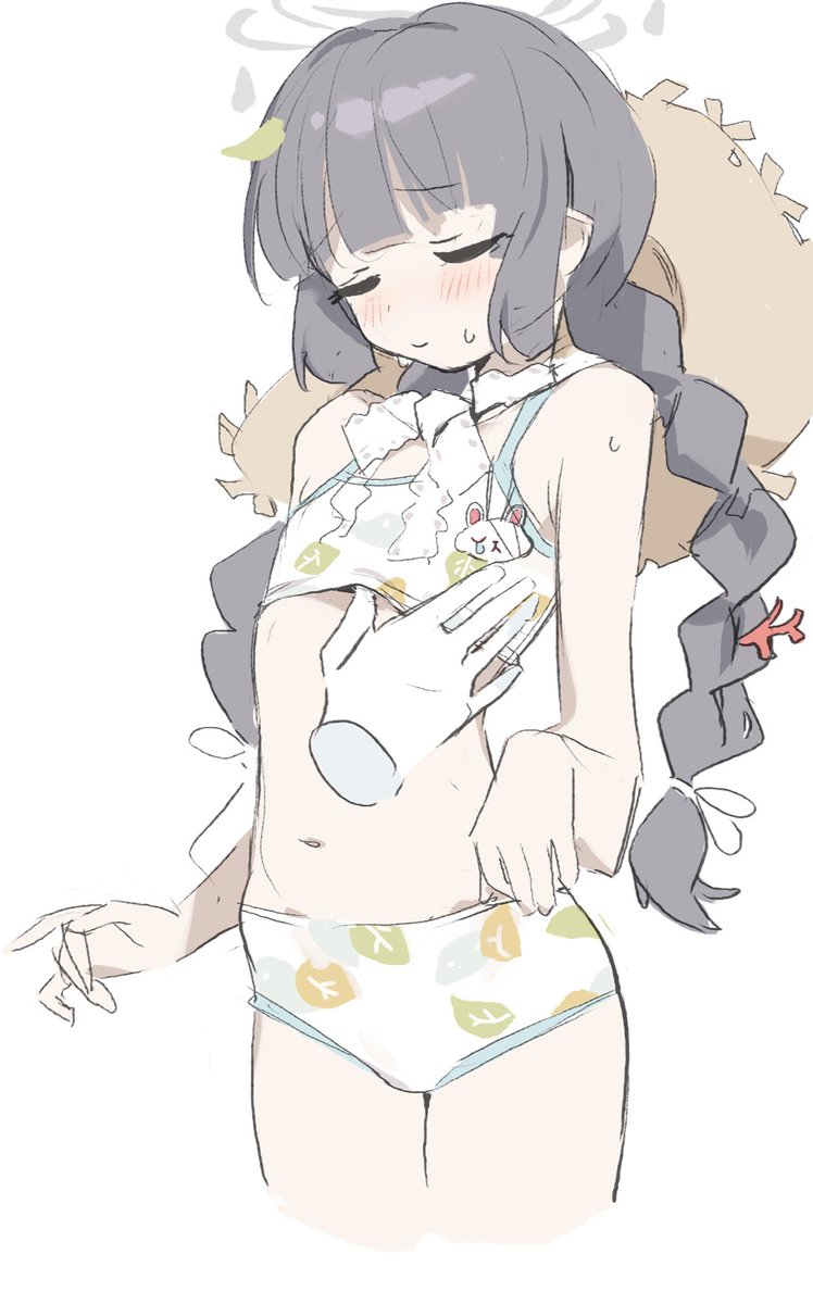 霞沢ミユ(ブルアカ) ,ミユ(ブルアカ)(水着) 「」|nemoのイラスト