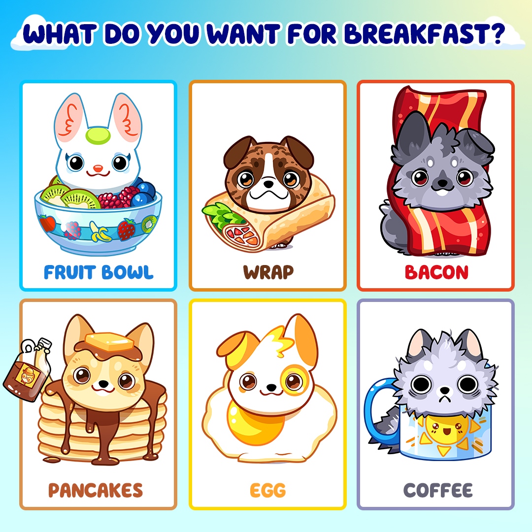 ☀️ Start your day right 🍽️

#DogGame #Quiz