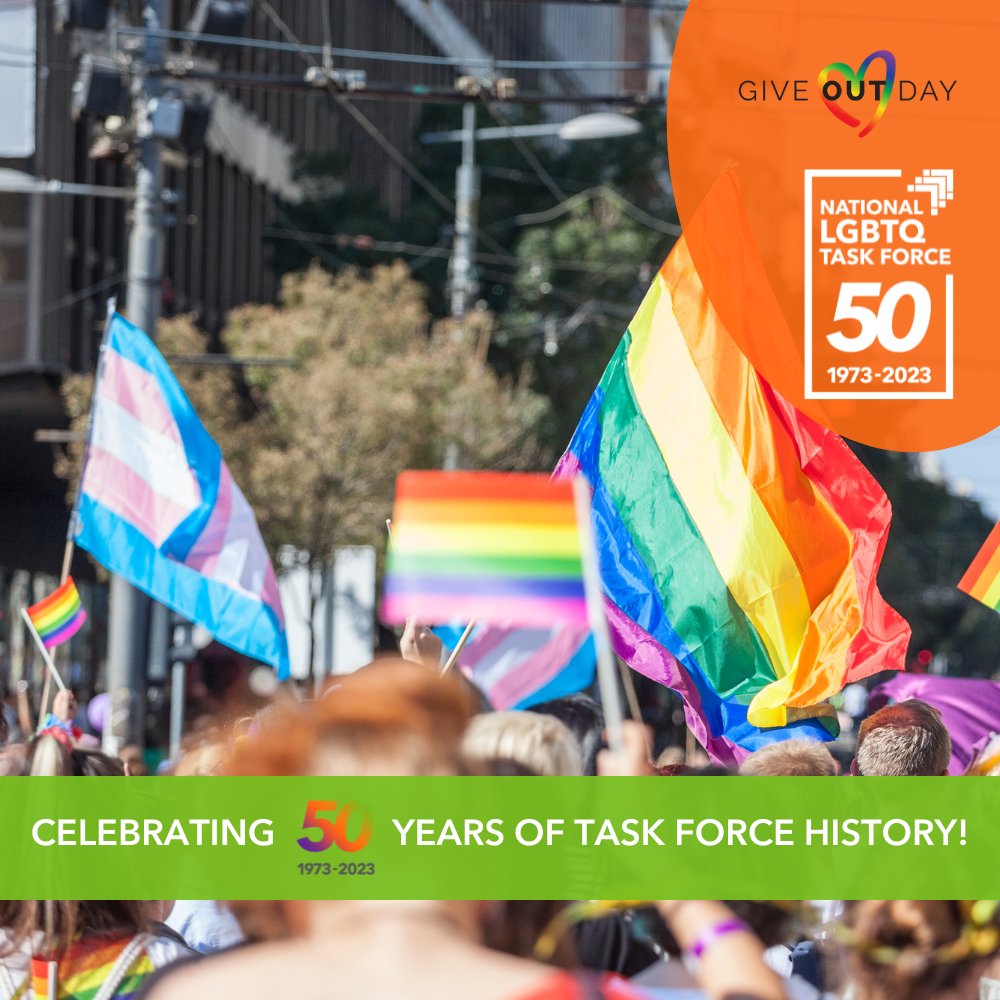 #GiveOUTDay is a chance for us to elevate our collective voice to promote and support the work of #TheTaskForce! 🏳️‍🌈

Every dollar YOU give towards our goal will help to train the next generation of activists. 

🔗 Support @thetaskforce at giveoutday.org/organization/t….