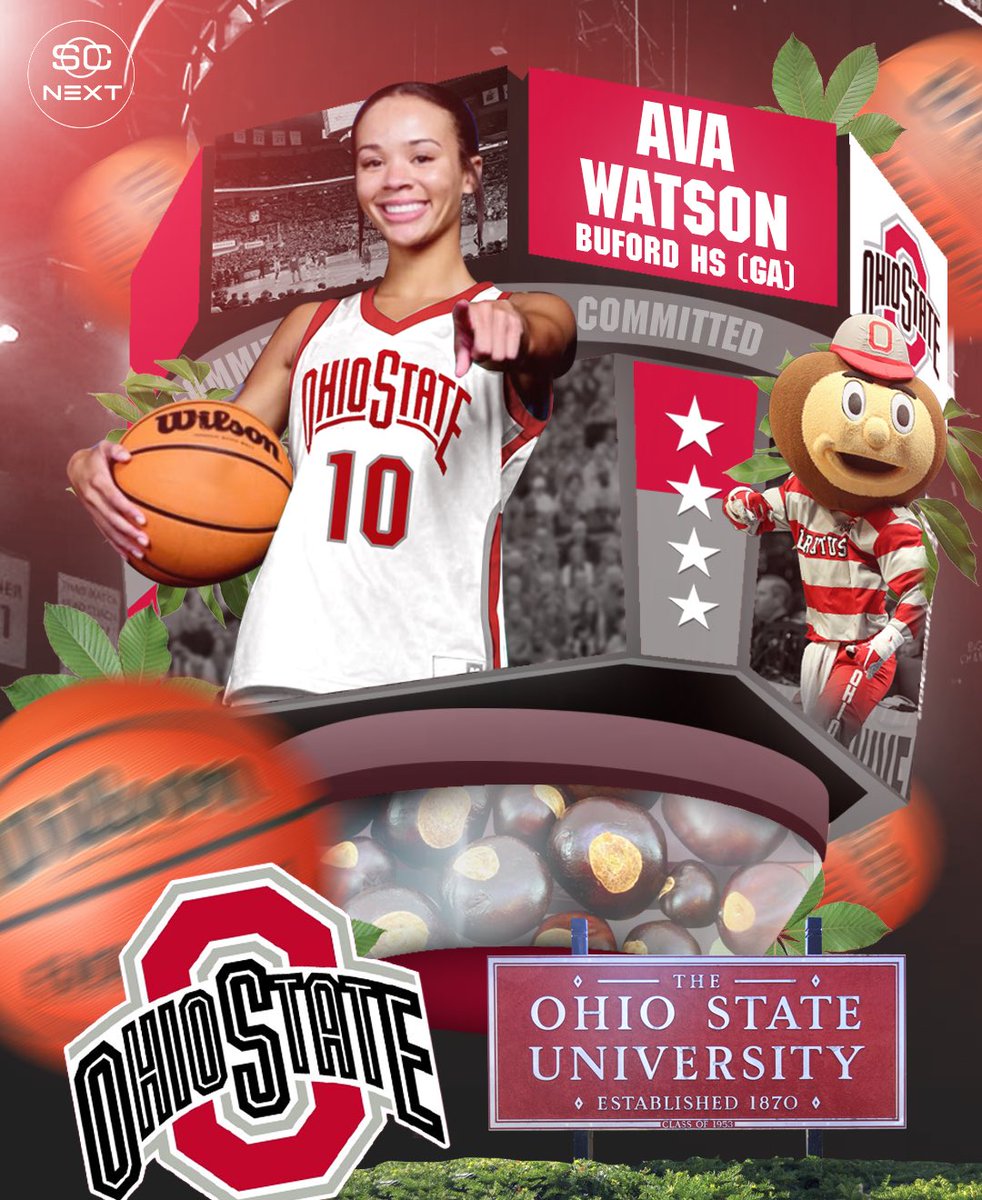 4 ⭐️ Ava Watson (no. 47 espnW 💯) has committed to Ohio State‼️ #GoBucks🌰 @Ava_Watson2024 | @OhioStateWBB