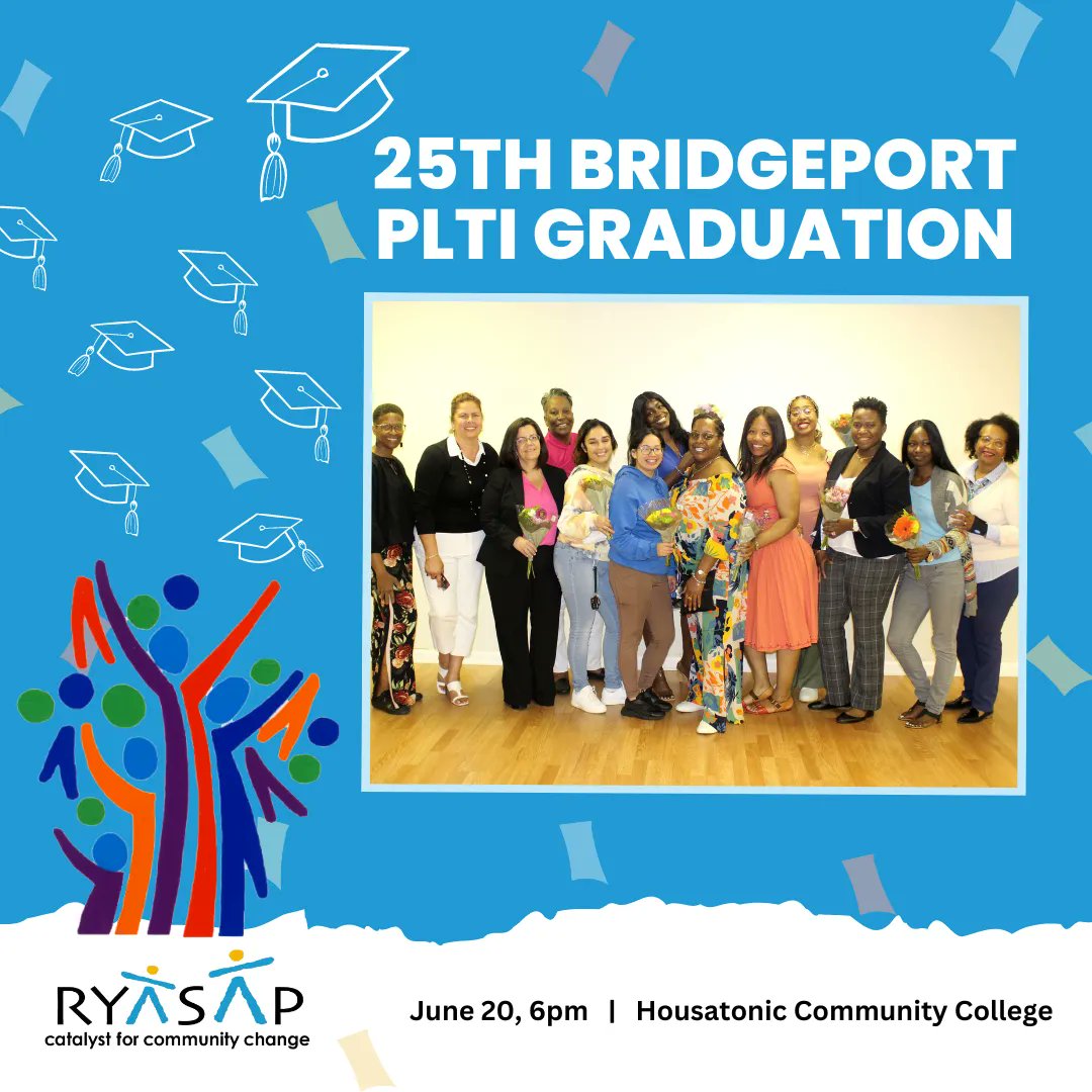 catalystinct's tweet image. Join us Tuesday June 20 in honoring our 25th graduating class of the Parent Leadership Training Institute (PLTI) at Housatonic Community College. Free and open to the public. RSVP: bit.ly/bridgeportplti…