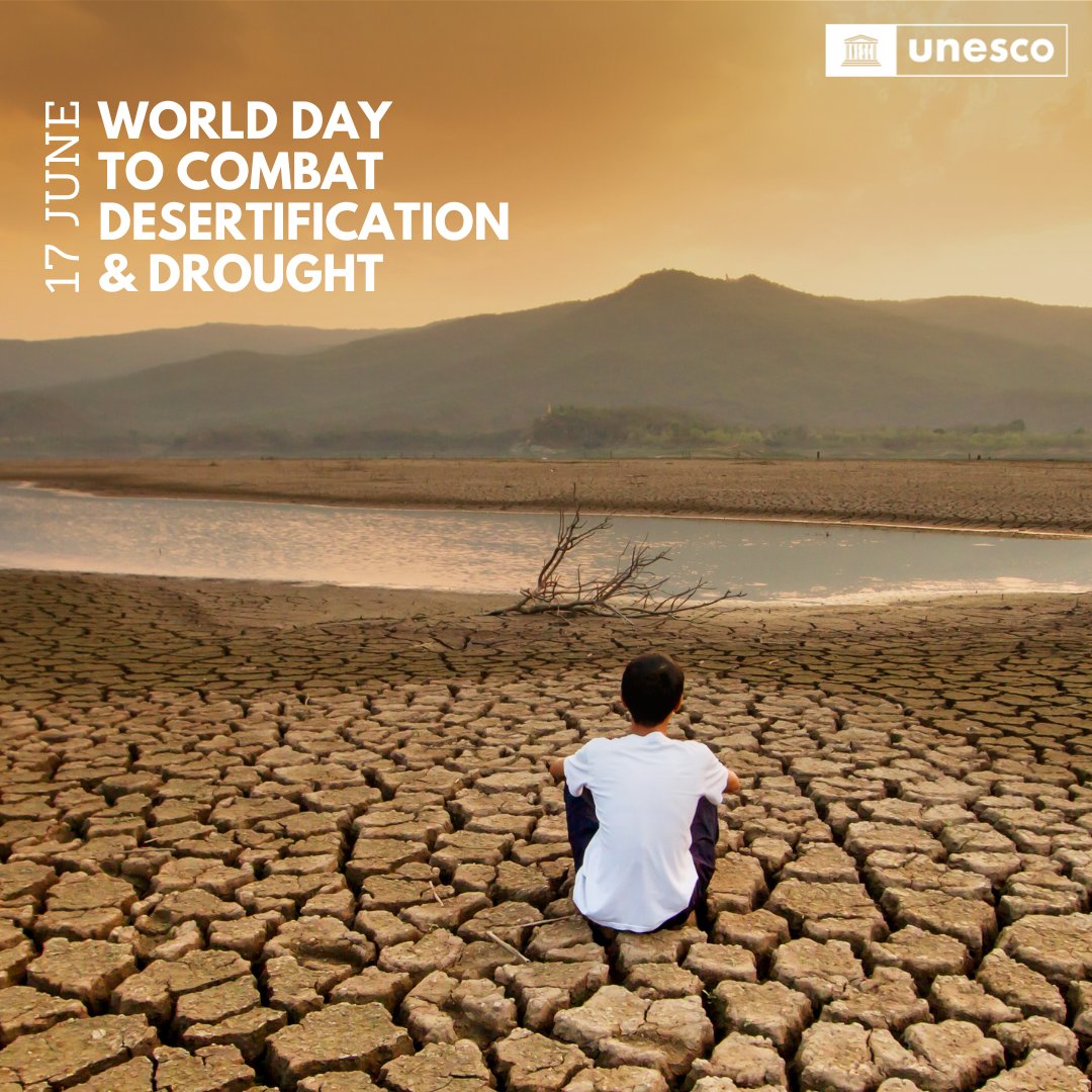 Every year, 55 million people are affected by droughts, making them the most serious hazard around the world.

We have to #ActNow before it’s too late.

#DesertificationAndDroughtDay is an important reminder to protect our biodiversity &amp; future:

on.unesco.org/2Y0cNpb