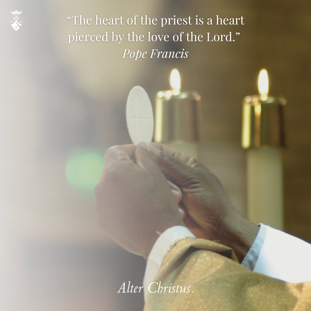 “The heart of the priest is a heart pierced by the love of the Lord.” #PopeFrancis

#prayforpriests #sacredheart #alterchristus