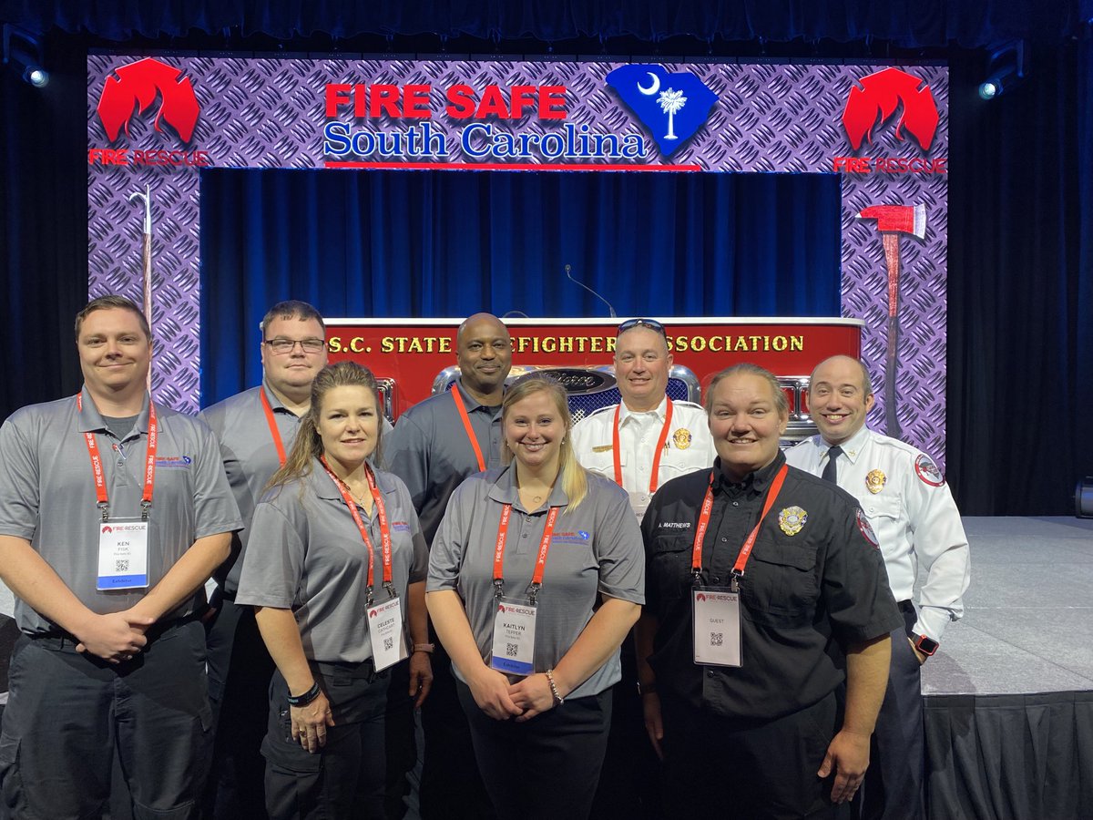 SCStateFire's tweet photo. Reminder: The Fire SC Community Designation ceremony starts at 1 p.m. in ballroom D. We can’t wait to celebrate your achievements! #FireSafeSC https://t.co/zibTD33PNT