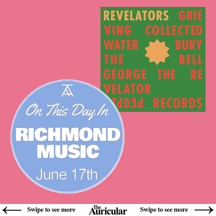 On this day in Richmond music - June 17th:

Revelators Sound System (<a href="/cameronthewise/">Cameron Ralston</a> and MC Taylor) release Revelators in 2022, a dense four-track recording that finds the meditative balance between technical funk and spiritual soul.

theauricular.com/on-this-day/
