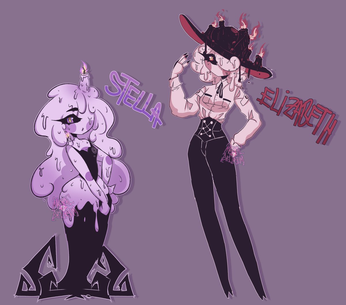 Some silly Candle girl desings :))