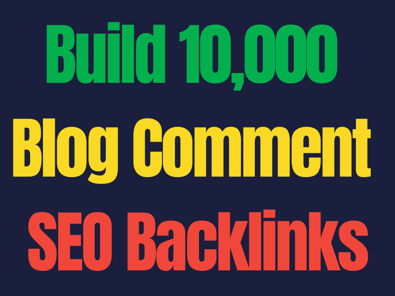 Check out my Gig on Fiverr: build 10,000 blog comment backlinks fiverr.com/s/A8gxy3
#blogcomment #seobacklinks