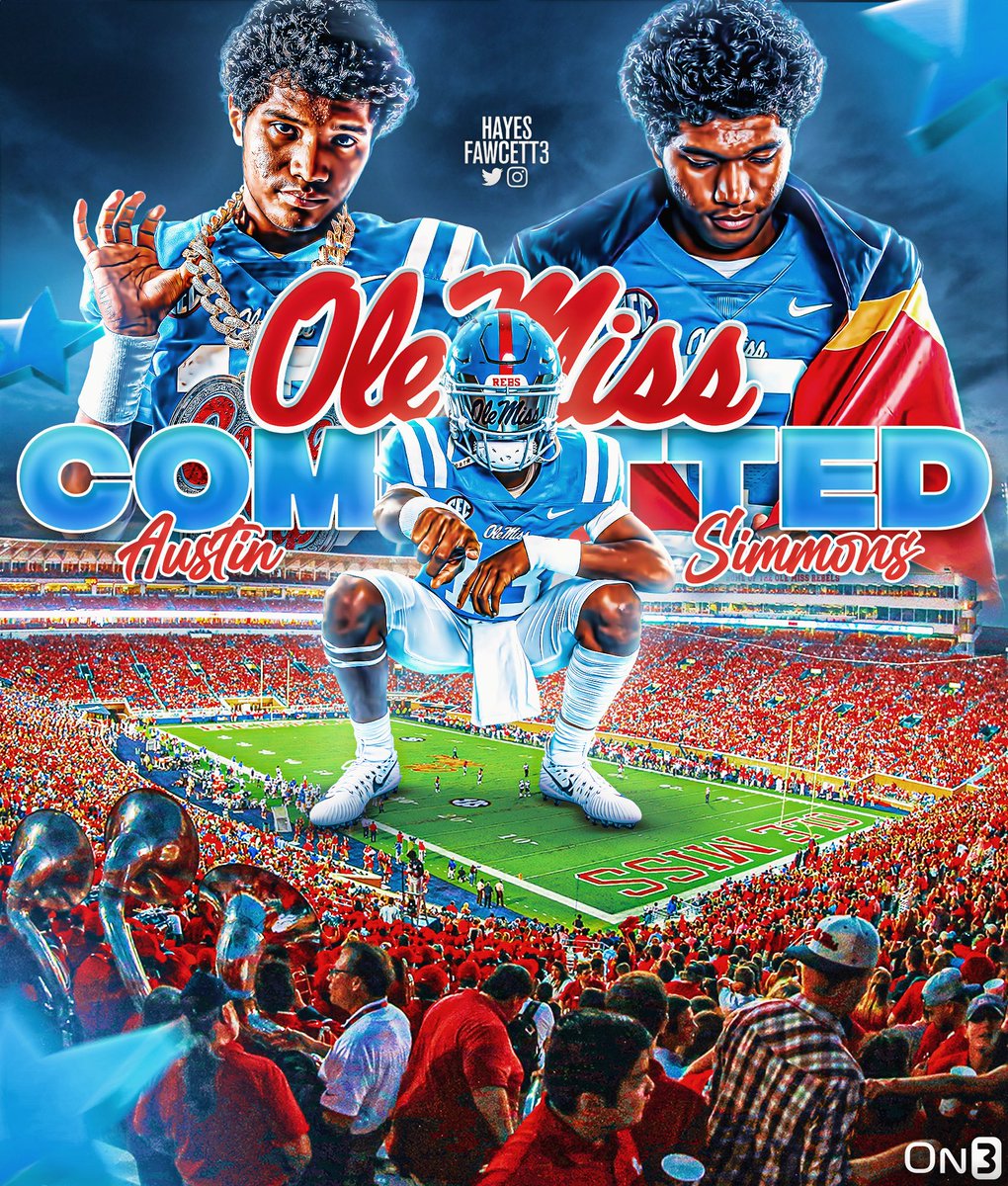BREAKING: Four-Star QB Austin Simmons tells me he has Flipped his Commitment from Florida to Ole Miss!

The 2025 QB will reclassify to the 2023 Class & plans to enroll this summer 

Has a 5.34 GPA & finished HS classes as a freshman 

on3.com/college/ole-mi…