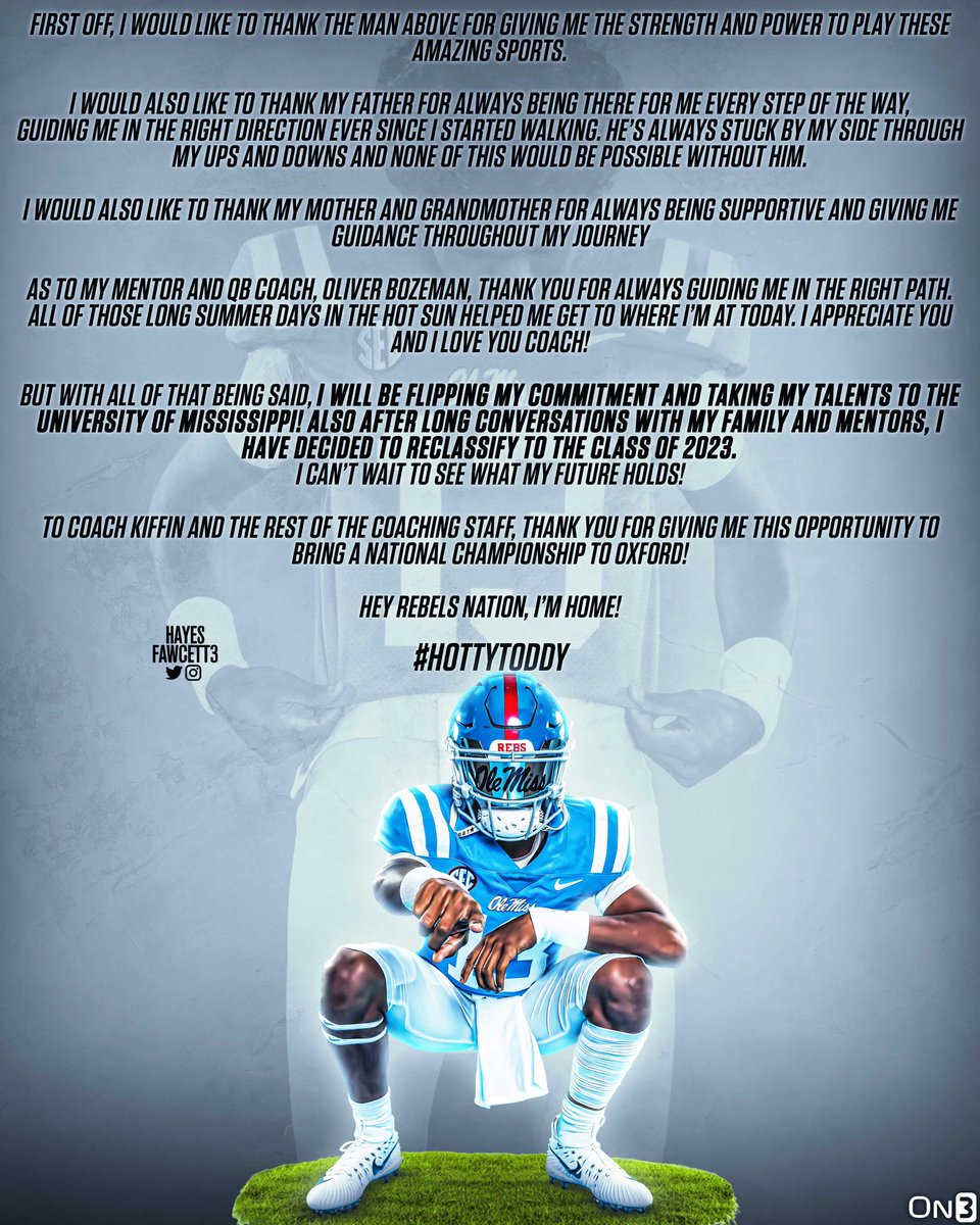 Hey Oxford, I’m Home! 🦈❤️ #HottyToddy <a href="/Hayesfawcett3/">Hayes Fawcett</a>
