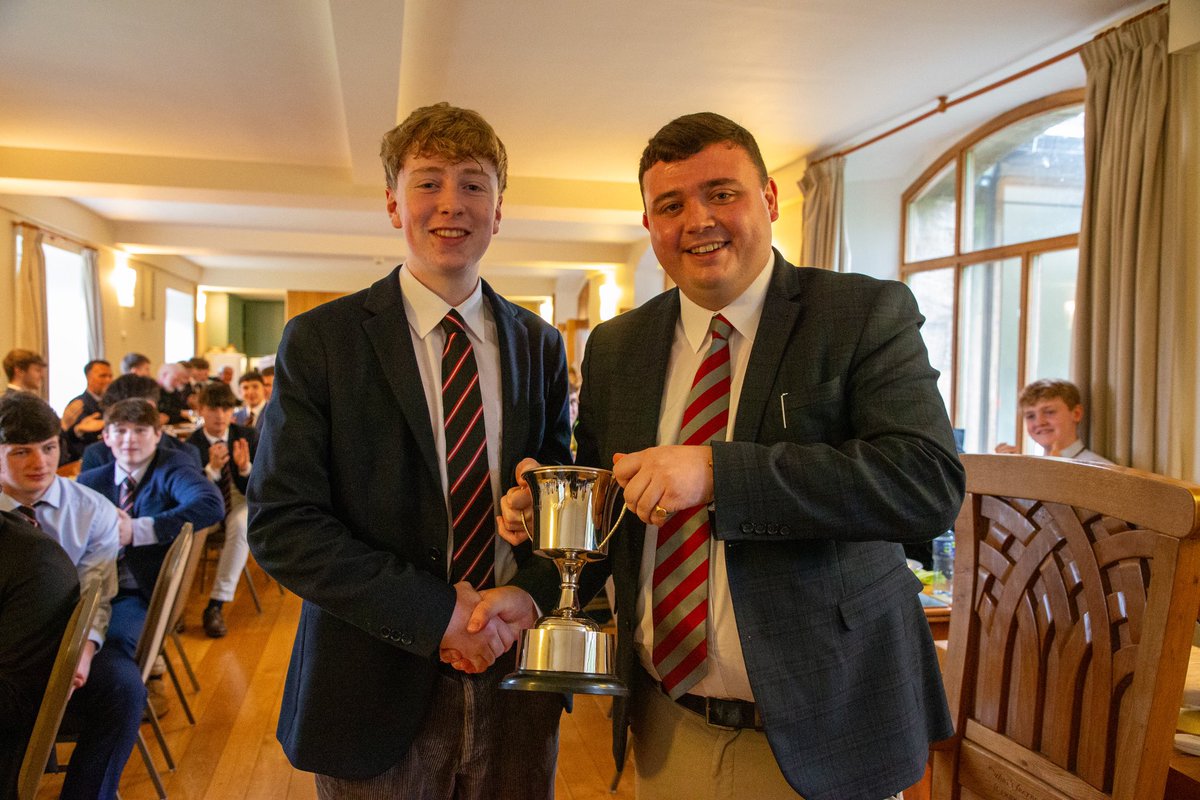 The Beuron Trophy was awarded to John Twomey at last evening’s 2023 Leavers’ Supper in the monastery refectory. The trophy is named after Beuron Archabbey, the motherhouse of Maredsous Abbey, which in turn founded Glenstal as a priory in 1927. Well done to John on this award.#Pax