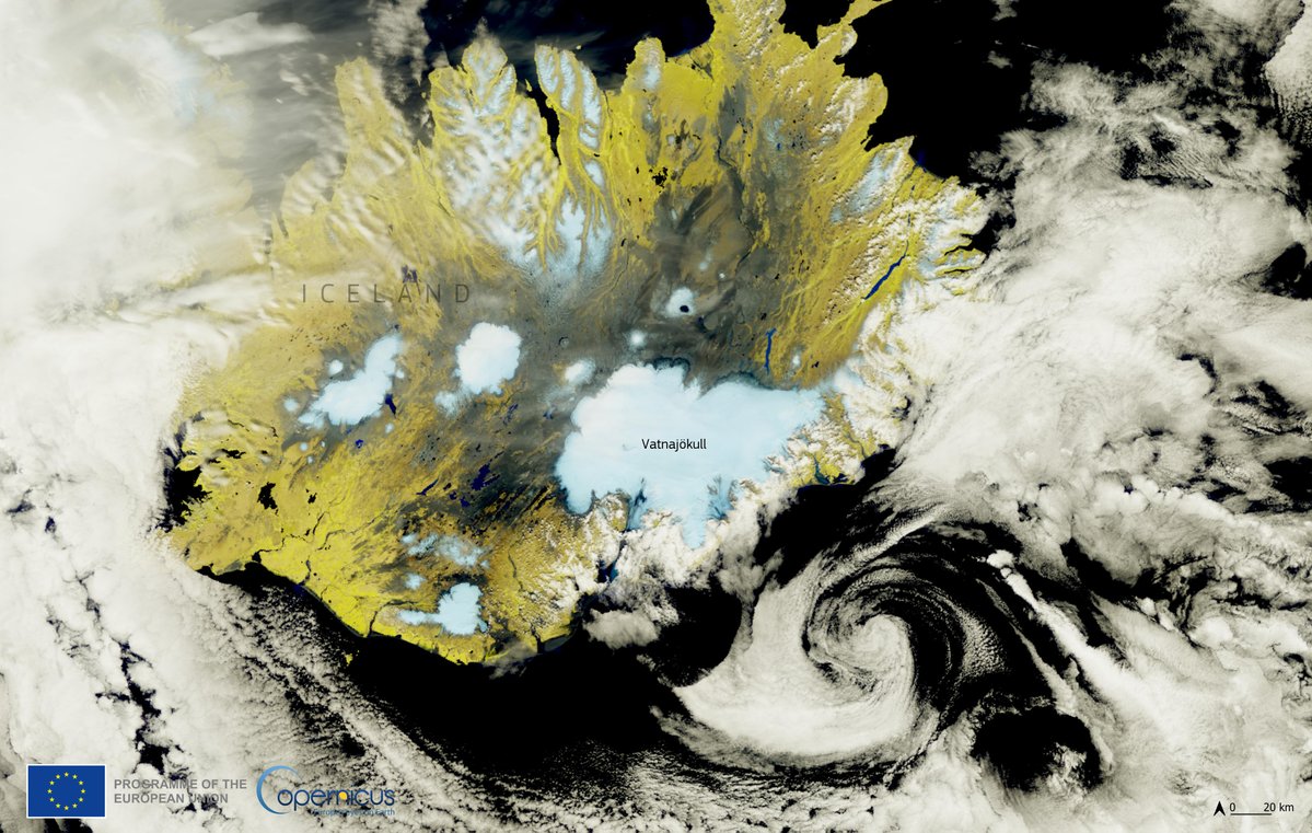 Happy Independence Day to all our friends, followers, and colleagues in #Iceland 🇮🇸!

Gleðilegan #þjóðhátíðardag, #Ísland! 

⬇️#Copernicus #Sentinel3 🇪🇺🛰️ image of 7 June

#DYK Iceland is a Copernicus Participating Country?