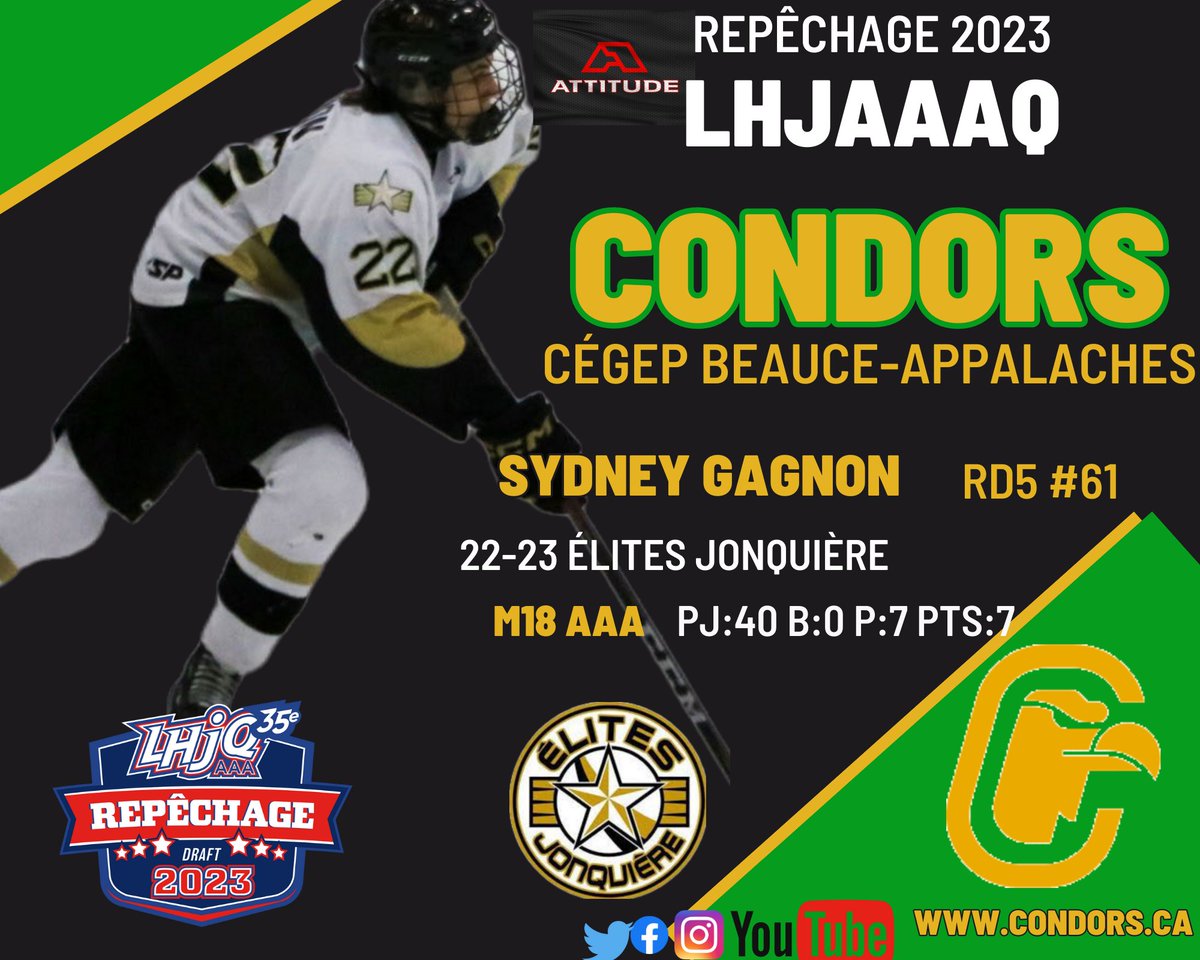 Condors hockey du Cégep Beauce-Appalaches tweet media
