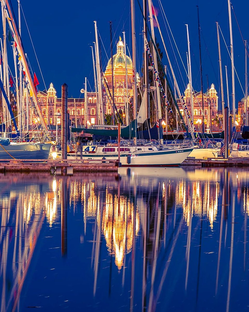 #RT @victoriavisitor: Victoria’s Inner Harbour: All dressed up at night, with everywhere to go ✨
_______
📍 Victoria Inner Harbour
📸 mypixtagram (IG) | #ExploreVictoria