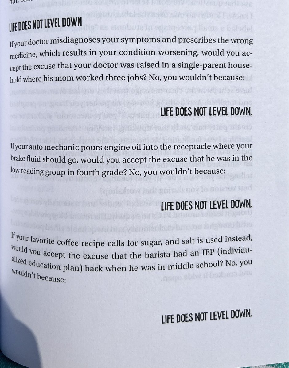 “Life does not level down…stop leveling down schools.” 
#ruthlessequity @unfoldthesoul preaching some truth