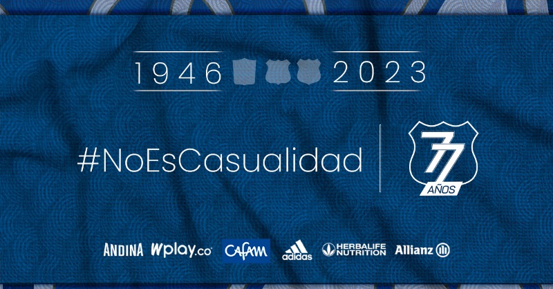MillosFCoficial's tweet photo. #NoEsCasualidad que estemos celebrando el fin de semana del padre y nuestro aniversario 77 en la misma fecha. 

¡Feliz cumpleaños a todos y cada uno de nosotros! ¡Feliz cumpleaños Millonarios! 7️⃣7️⃣💙⚽️