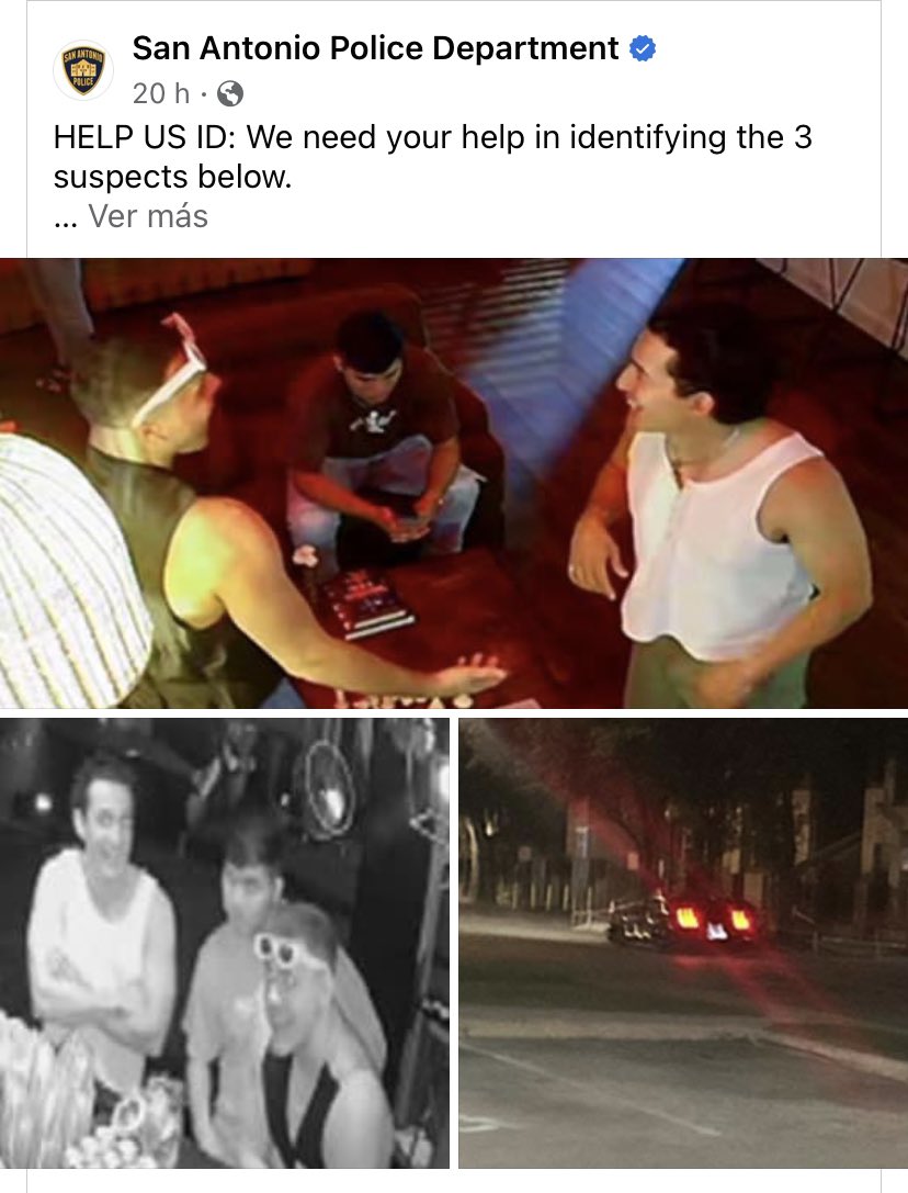 Michel Jourdain (@micheljourdain) on Twitter photo This 3 guys sent my brother to the hospital and he was seriously injured. If you are from San Antonio or know anyone in San Antonio, TX, please help spread this image, and if anyone has any info, please contact <a href="/SATXPolice/">San Antonio PD</a>. Please help me and share it. This 3 guys sent my brother to the hospital and he was seriously injured. If you are from San Antonio or know anyone in San Antonio, TX, please help spread this image, and if anyone has any info, please contact <a href="/SATXPolice/">San Antonio PD</a>. Please help me and share it.