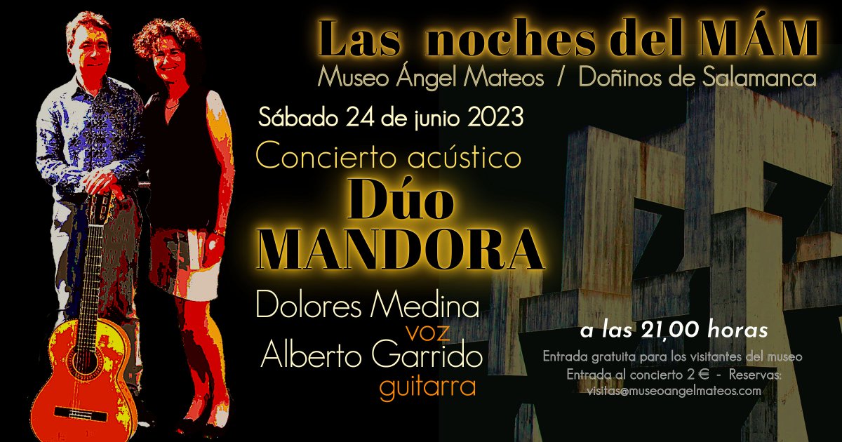 Próximo sábado 24 junio en el MÁM
boleros como Agustín Lara, Julio Sosa, Armando Manzanero y Violeta Parra, entre otros, con arreglos son de Alberto Garrido
#ConciertosSalamanca #actividadesmuseos #actividadesmám #músicaensalamanca #conservatoriosalamanca