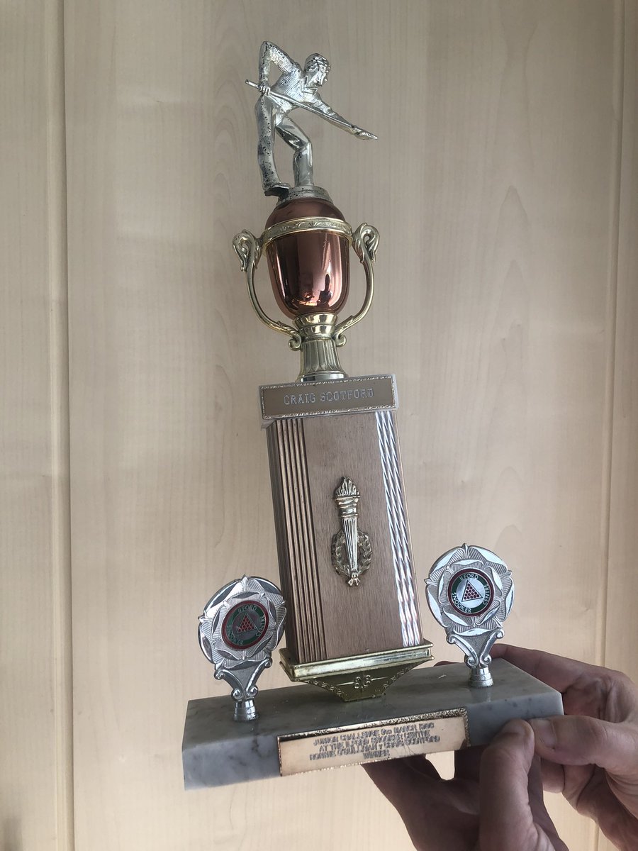 Hey @ronnieo147 thanks for the mention previously with @AlanMac1990 on your documentary  , found my winners trophy from 1986 today thought I’d show you it as you have never seen it before