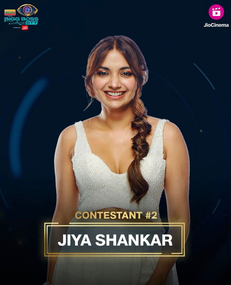 This insta and movie sensation is all set to become a Bigg Boss OTT sensation! Welcoming contestant no.2, Jiya Shankar on #BiggBossOTT2. Watch the Grand Premiere of #BBOTT2onJioCinema now streaming free. #BBOTT2 #JioCinema @heyshankar_ @beingsalmankhan #JiyaShankar