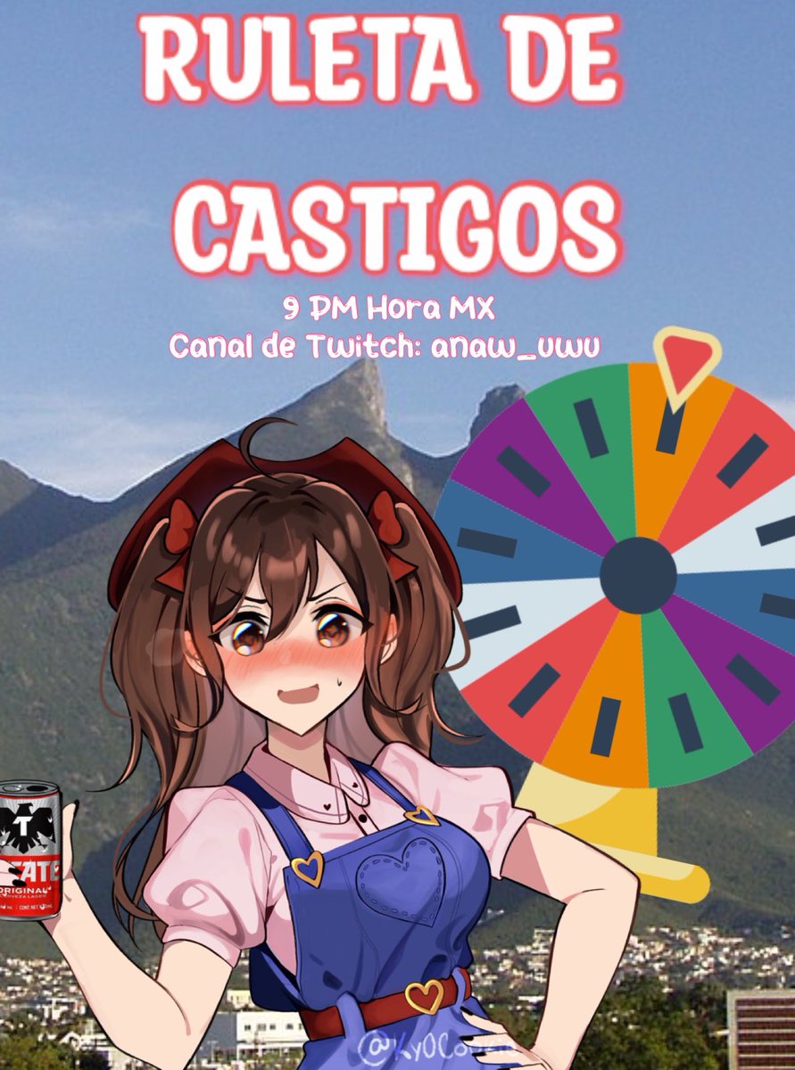 Hoy haré una ruleta de castigos cumpliendo la meta del mes pasado uwu ❤️
Espero se puedan pasar un ratito!!