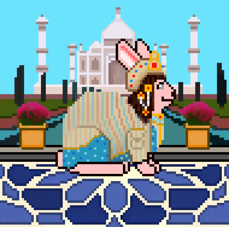 #gummibunnies #yearoftherabbit #TajMahal #UttarPradesh #mumtazmahal #nftproject #dailyart #nftcollection #nftcommunity #nftartist #pixelart #pixelartist #bunnies #rabbits #openseaartists #OpenSeaMarket @elonmusk