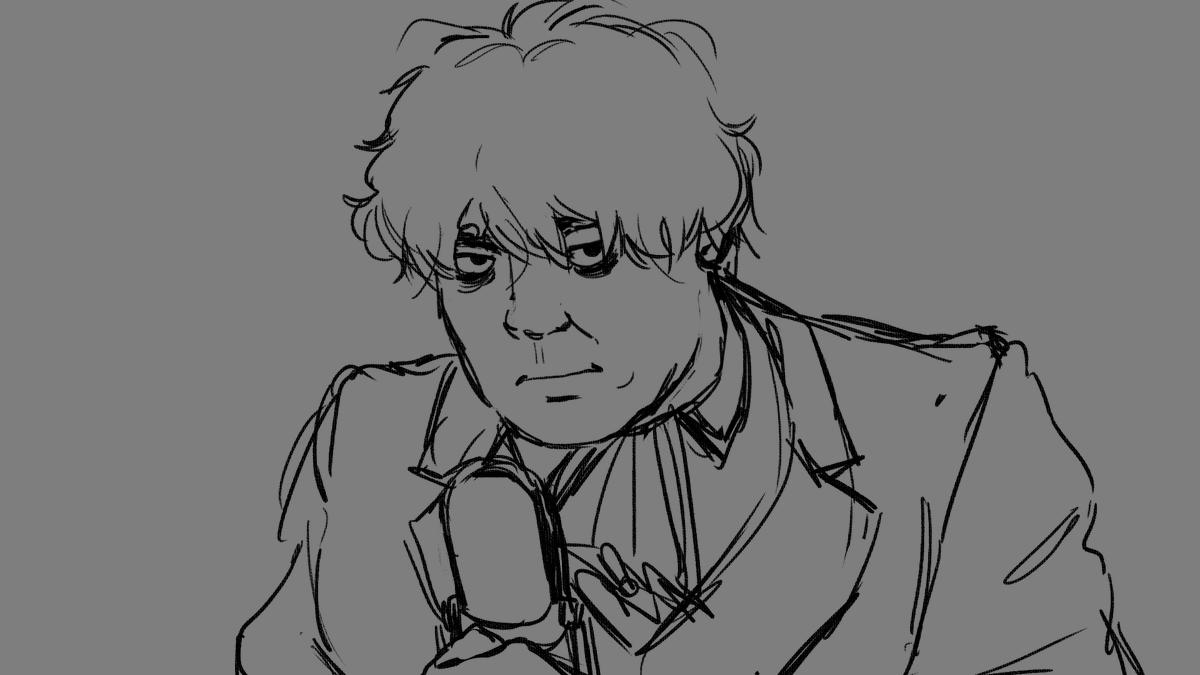 Im drawing art for a cover of little dark age and i was told i was a coward for not drawing goth/emo alexandr