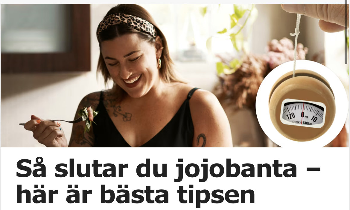 Ät mycket hela tiden.