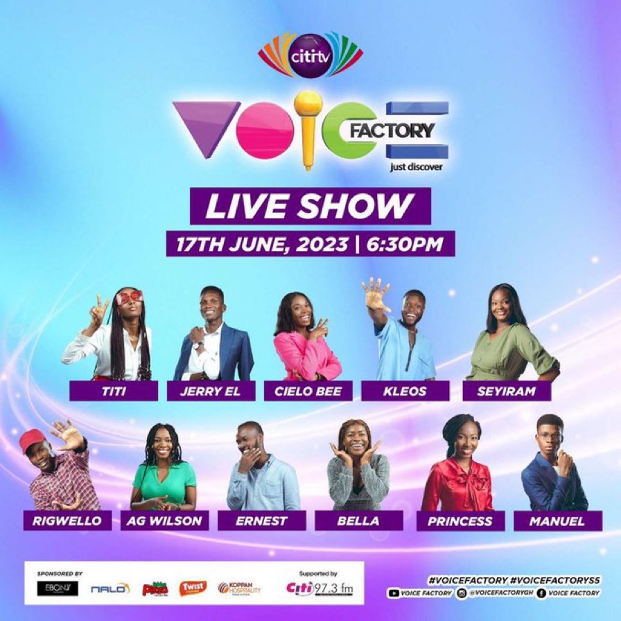Don’t miss out on #VoiceFactoryS5, it’s going to be entertaining