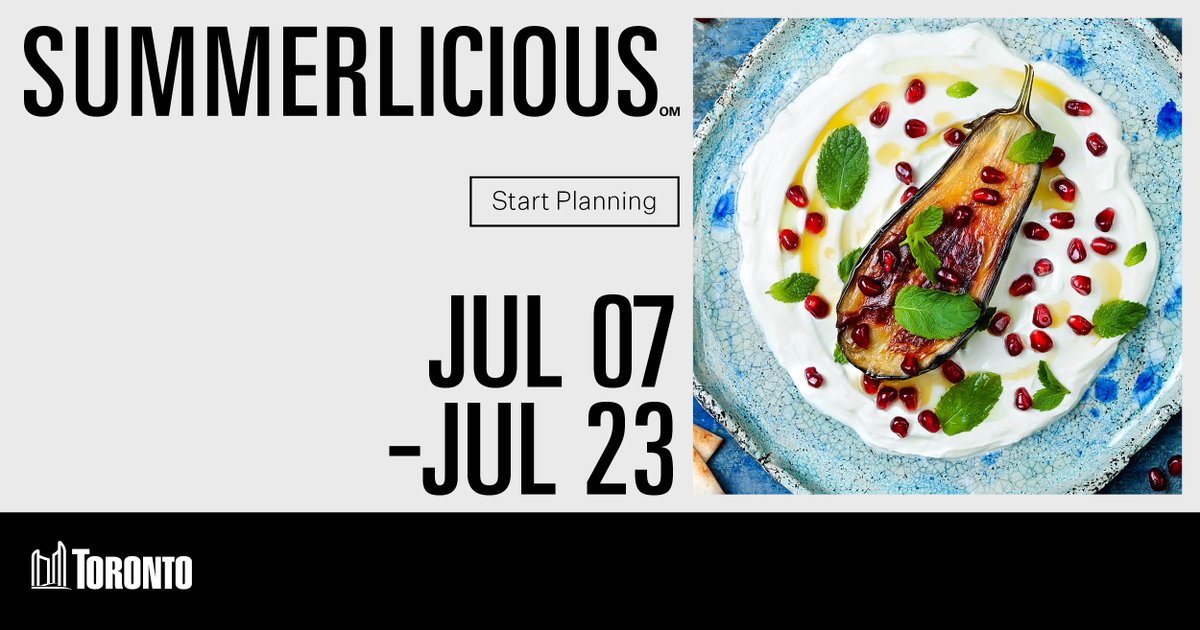 cityoftoronto's tweet photo. ๐ Exciting news Toronto, #Summerlicious returns July 7 - 23. View the list of over 200 mouth-watering restaurants and start planning your @LiciousTO adventures now. Reservations open June 29. Full details at https://t.co/FhmIUMUvbv
#Summerlicious2023 #DineTO #FoodTO #LiciousTO https://t.co/xUa5rrak4D
