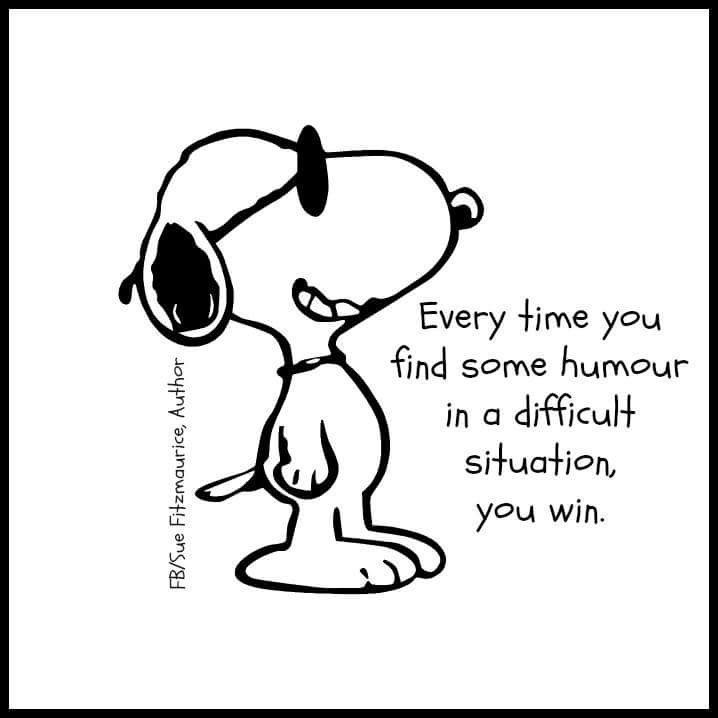 Please re-Tweet if you agree: Sometimes, in the face of #Alzheimers disease and other forms of #dementia, humor is the best medicine. 

#caregiving #mentalhealth #quote