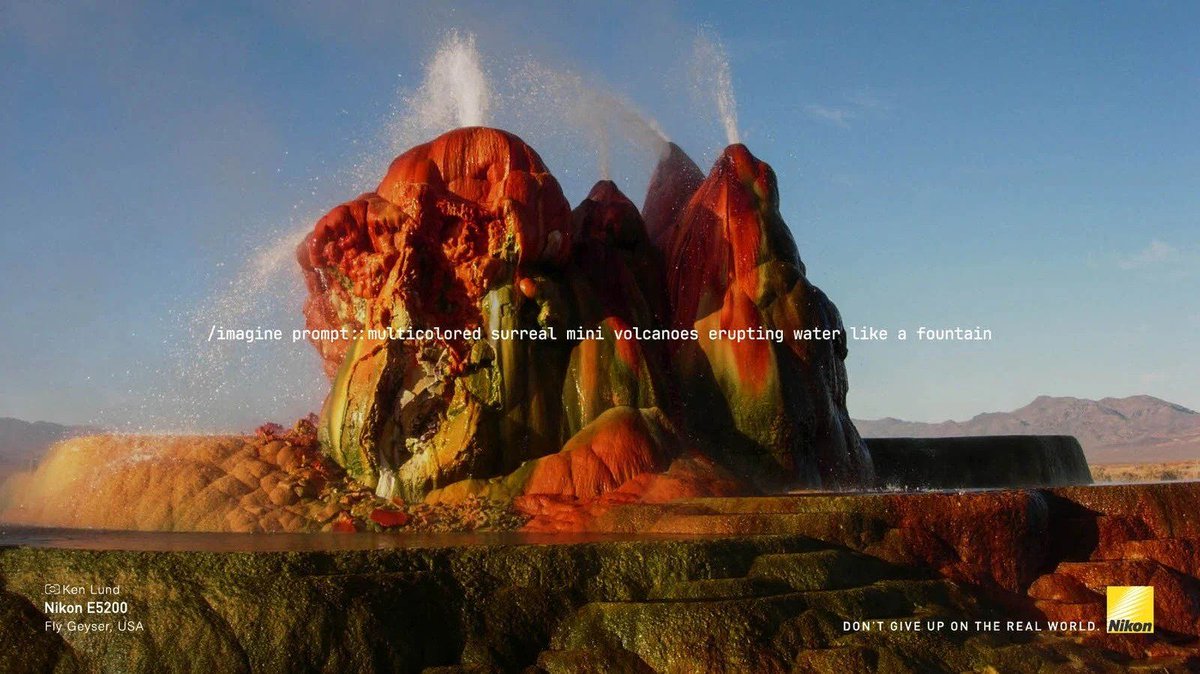 Nikon lance "Natural Intelligence", une campagne qui prend le contre-pied de l'IA en associant des prompts... à de vraies photos de sites naturels exceptionnels.

Le but ? Montrer que le monde réel est capable de nous surprendre... au-delà de notre imagination. ✨📷