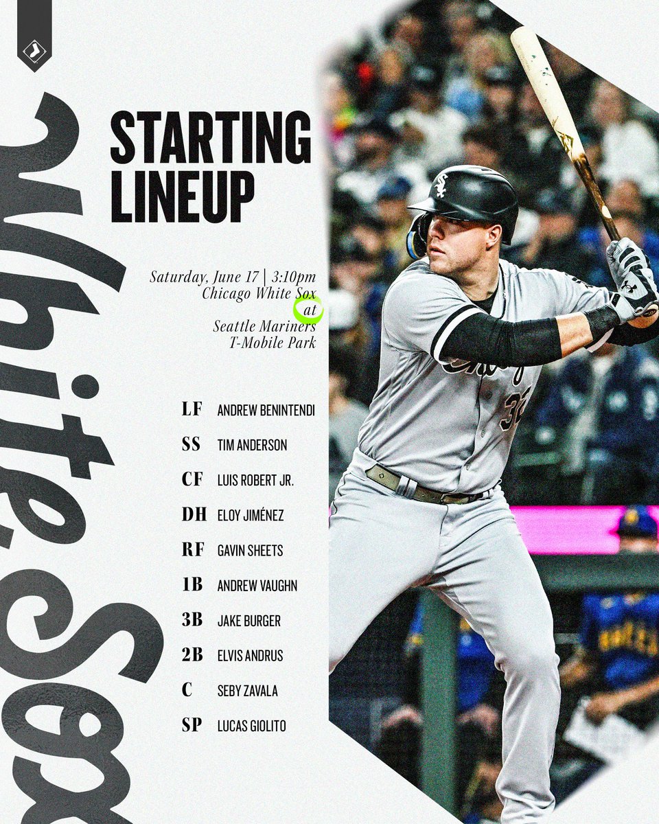 Chicago White Sox on Twitter "Today's WhiteSox starters vs. the
