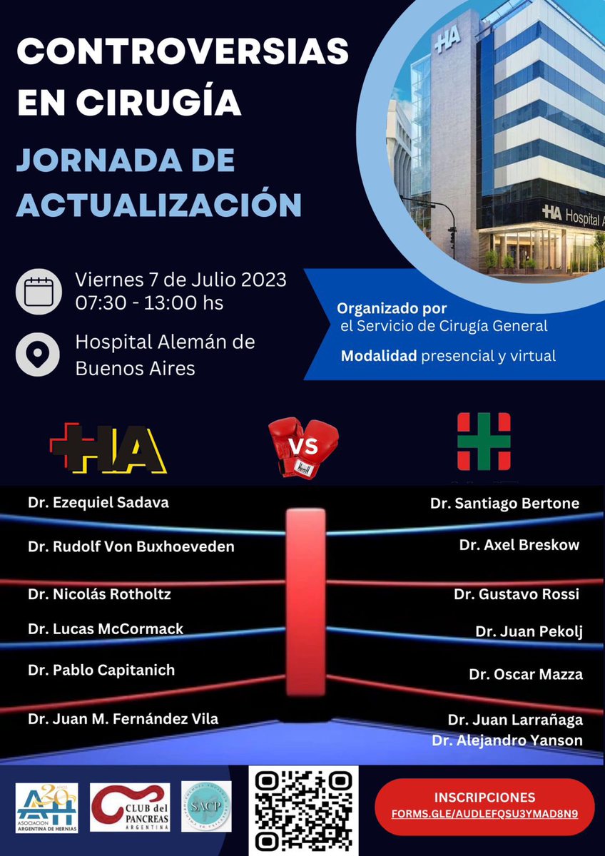 Save the date!!! You can’t miss this unique event! Registration is open <a href="/me4_so/">SoMe4Surgery</a> <a href="/MISIRG1/">MISIRG</a> <a href="/SWexner/">Steven D Wexner MD, PhD</a> <a href="/ManishChandSurg/">Manish Chand FRCS PhD MBA</a>  <a href="/AntoninoSpin/">Antonino Spinelli</a> <a href="/caycedomarula/">Antonio Caycedo-Marulanda MD, MSc.</a> <a href="/AntoniodeLacy/">Antonio de Lacy</a> <a href="/RSacp/">Revista Argentina de Coloproctología</a> <a href="/aacirugia/">AAC Cirugía</a> <a href="/AcadeCirugia/">Acade Arg de Cirugía</a> <a href="/escp_tweets/">European Society of Coloproctology</a> <a href="/nlavellaneda/">Nicolas Avellaneda</a> <a href="/GianlucaPellino/">Gianluca Pellino</a> <a href="/juliomayol/">Julio Mayol</a> <a href="/GustavoRossiMD/">Gustavo Rossi MD PhD</a> <a href="/jcpatron/">Juan C Patrón Uriburu</a>