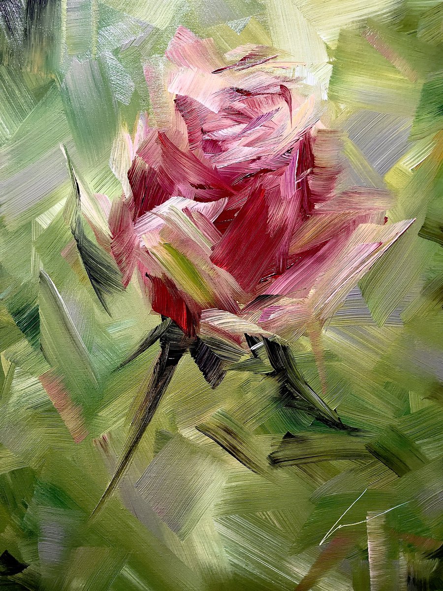 vera_kober_art's tweet image. My pink rose painting verakober.com/floral?lang=en