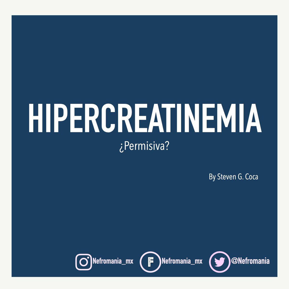 nefromania's tweet photo. 🚨 HIPERCREATINEMIA PERMISIVA🚨

🧵 👇🏻 https://t.co/ielVjpGL1r